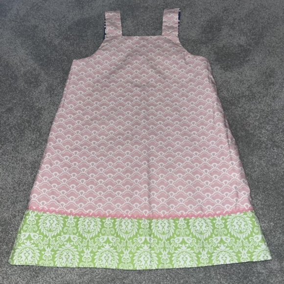 EUC Shrimp & Grits Kids Reversible Easter Anchor Dress  4th July - size 5 - Picture 7 of 9